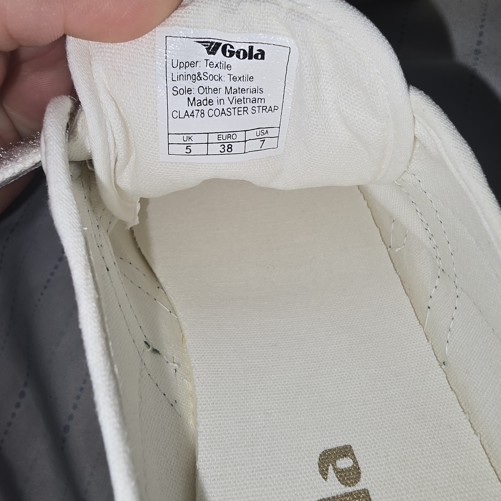 Gola Coaster Classic White and Green Trainers - Picture 7 of 8